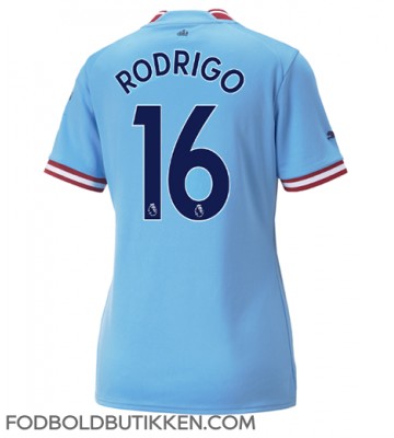 Manchester City Rodri Hernandez #16 Hjemmebanetrøje Dame 2022-23 Kortærmet
